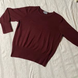 Burgundy sweater